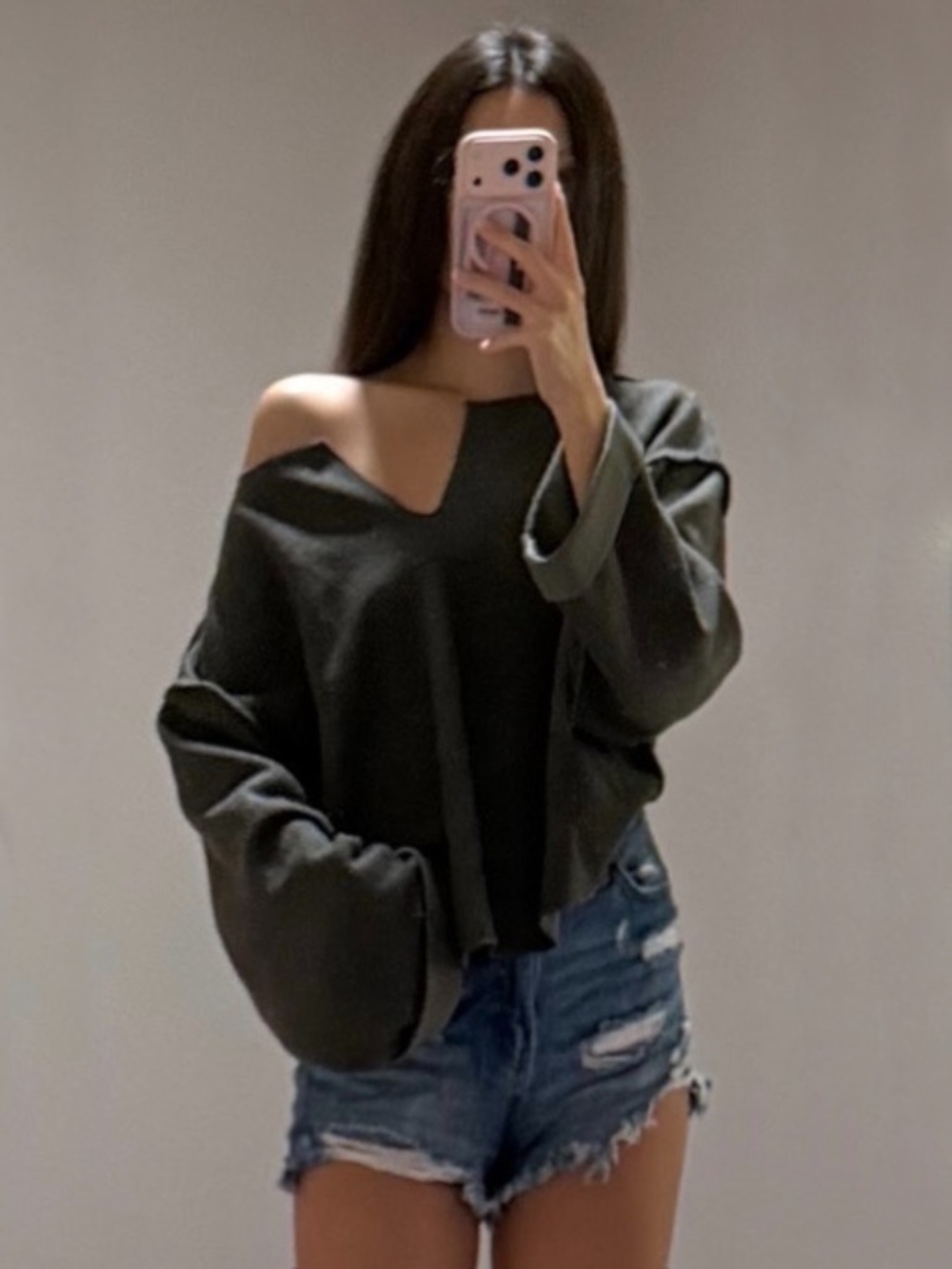 Urban Outfitters Jax Inside Out Notch Neck Top